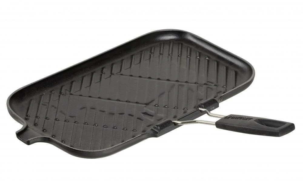 Steakgrillpfanne Rechteckig Aus Gusseisen Von Le Creuset In Kirschrot 2 Steakgrillpfanne Rechteckig Aus Gusseisen Von Le Creuset In Kirschrot – Bild 2