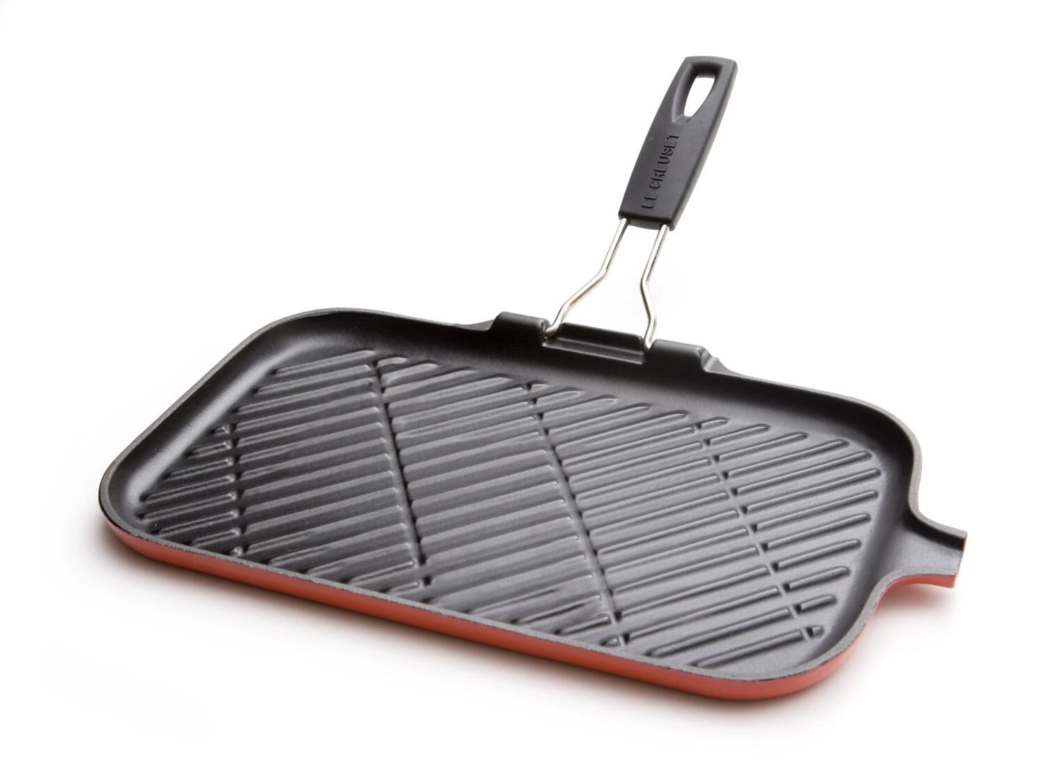 Steakgrillpfanne Rechteckig Aus Gusseisen Von Le Creuset In Kirschrot 1 Steakgrillpfanne Rechteckig Aus Gusseisen Von Le Creuset In Kirschrot