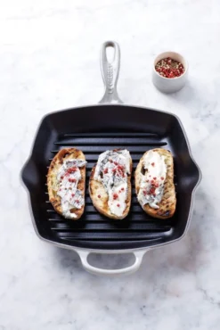 Le Creuset Grillpfanne Signature Quadratisch In Perlgrau -Le Creuset-Shop 20183265410422 LS neu xl