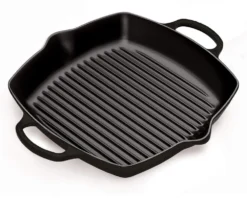 Le Creuset Grillpfanne Signature Quadratisch Mit 2 Griffen In Schwarz