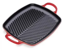 Le Creuset Grillplatte Quadratisch In Kirschrot