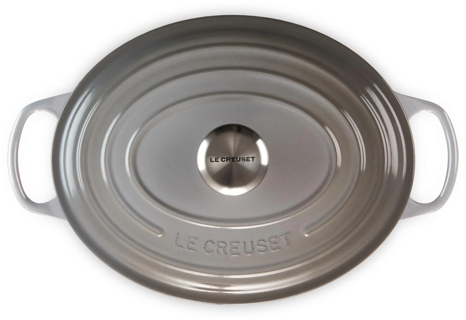 Le Creuset Bräter Signature Oval In Perlgrau 2 Le Creuset Bräter Signature Oval In Perlgrau – Bild 2