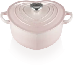 Le Creuset Herzbräter Aus Gusseisen Mit Herzgriff In Shell Pink