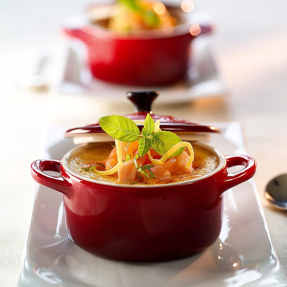 Le Creuset - 4er Set Mini-Cocotte - Kirschrot 6 Le Creuset - 4er Set Mini-Cocotte - Kirschrot – Bild 6