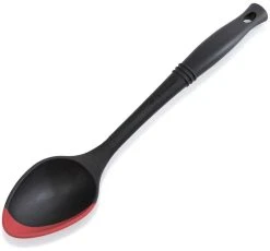 Le Creuset Servierlöffel In Schwarz Mit Kirschrot