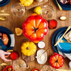 Le Creuset - Kürbisförmchen Mit Deckel 300 Ml - Ofenrot -Le Creuset-Shop 45888 Kuerbisfoermchen mit Deckel 7