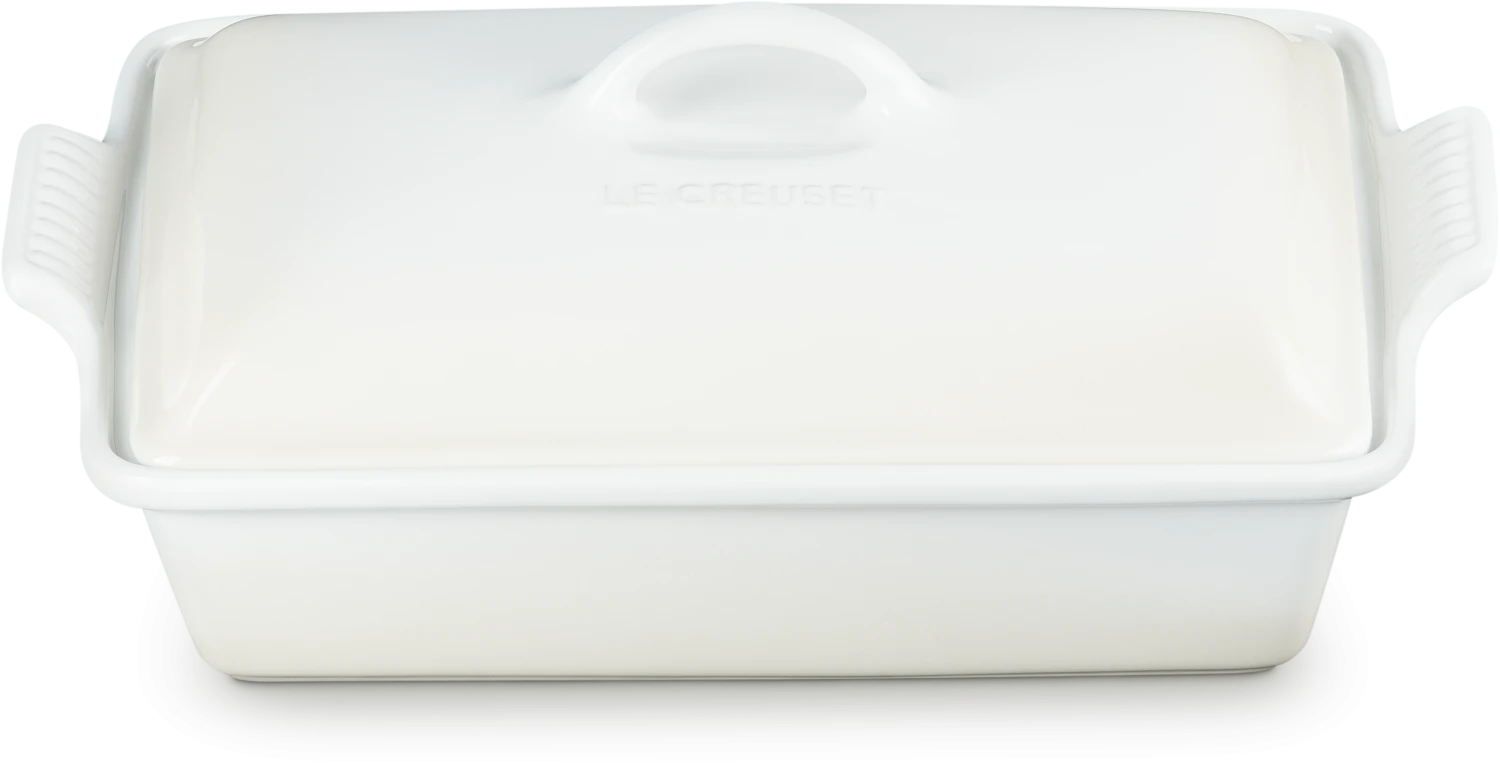 Le Creuset Auflaufform Tradition Mit Deckel, Rechteckig In Meringue 2 Le Creuset Auflaufform Tradition Mit Deckel, Rechteckig In Meringue – Bild 2