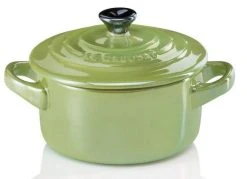 Le Creuset Mini Cocotte In Palm Metallic