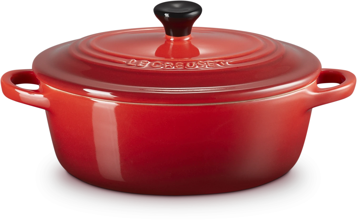 Le Creuset Mini Cocotte Oval In Kirschrot 1 Le Creuset Mini Cocotte Oval In Kirschrot