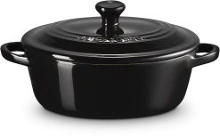 Le Creuset Mini Cocotte Oval In Schwarz