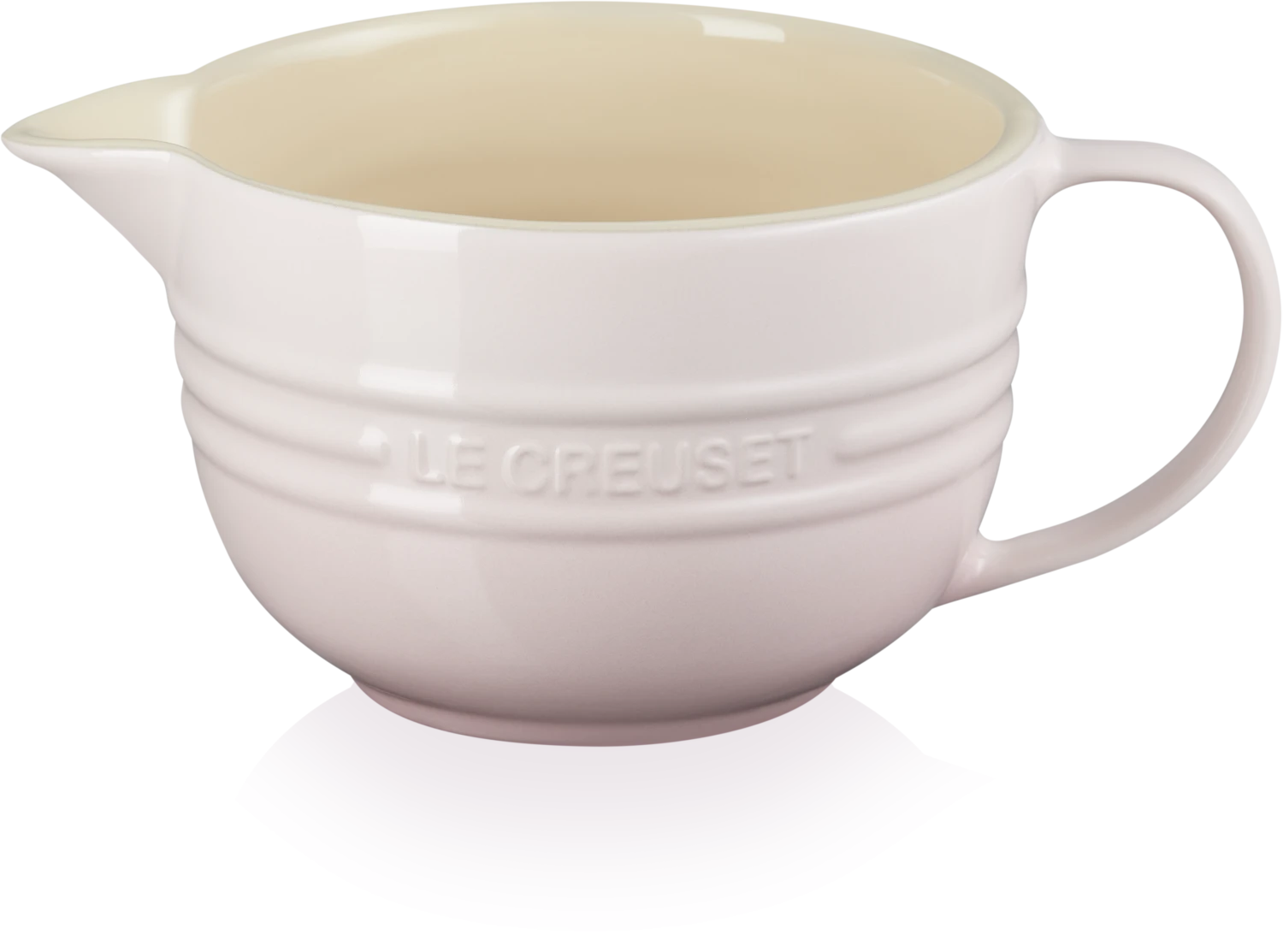 Le Creuset Rührschüssel Mit Henkel In Shell Pink 1 Le Creuset Rührschüssel Mit Henkel In Shell Pink