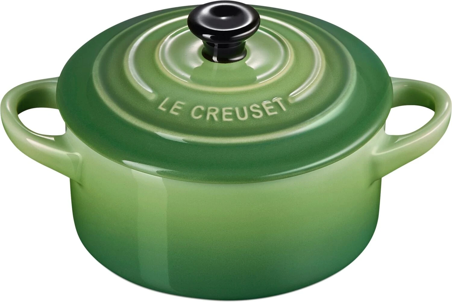 Le Creuset Mini Cocotte In Bamboo Green 1 Le Creuset Mini Cocotte In Bamboo Green