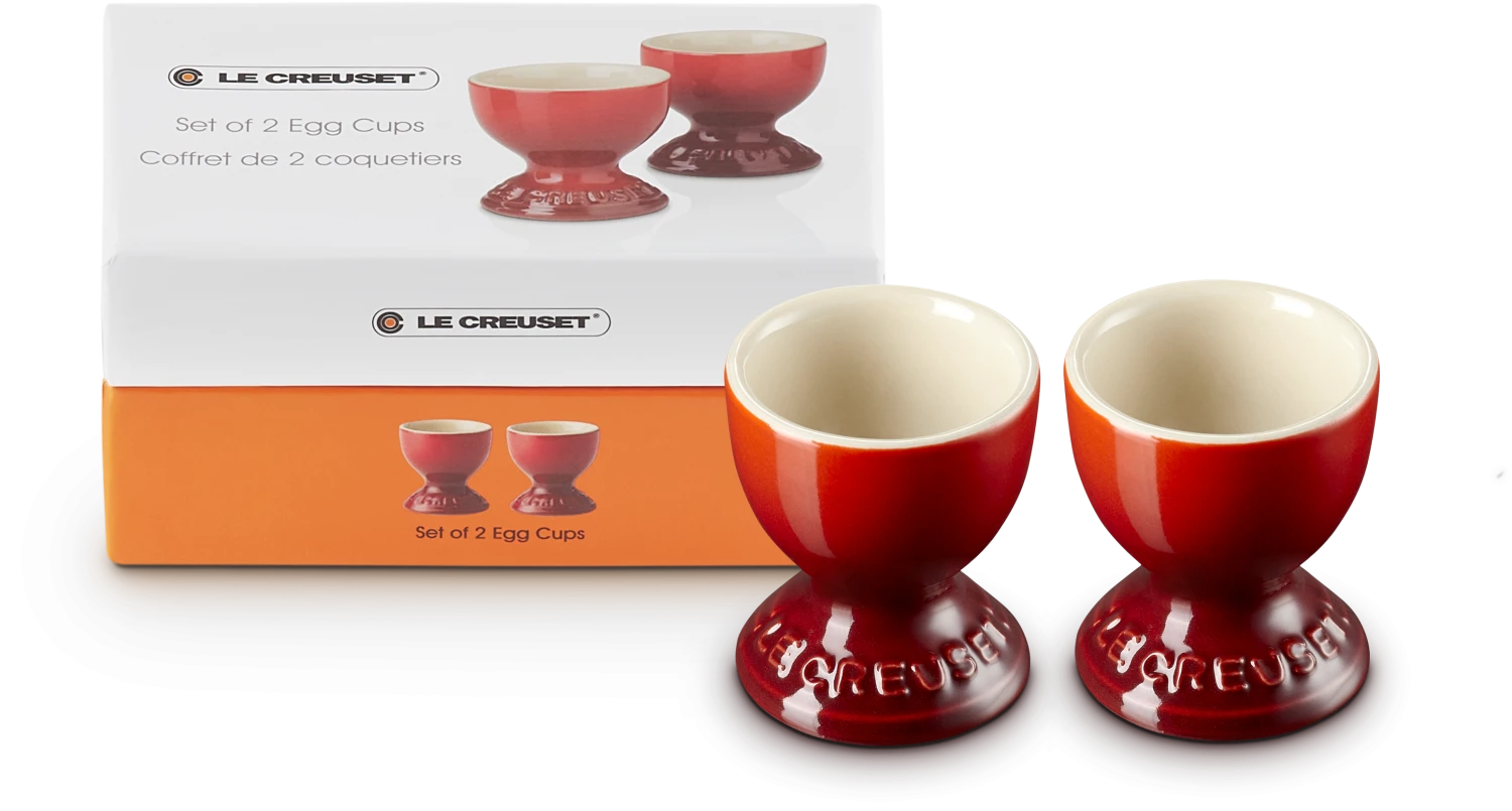 Le Creuset Eierbecher Im 2er-Set Mit Standfuß In Kirschrot 4 Le Creuset Eierbecher Im 2er-Set Mit Standfuß In Kirschrot – Bild 4