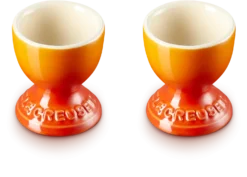 Le Creuset Eierbecher Im 2er-Set Mit Standfuß In Ofenrot