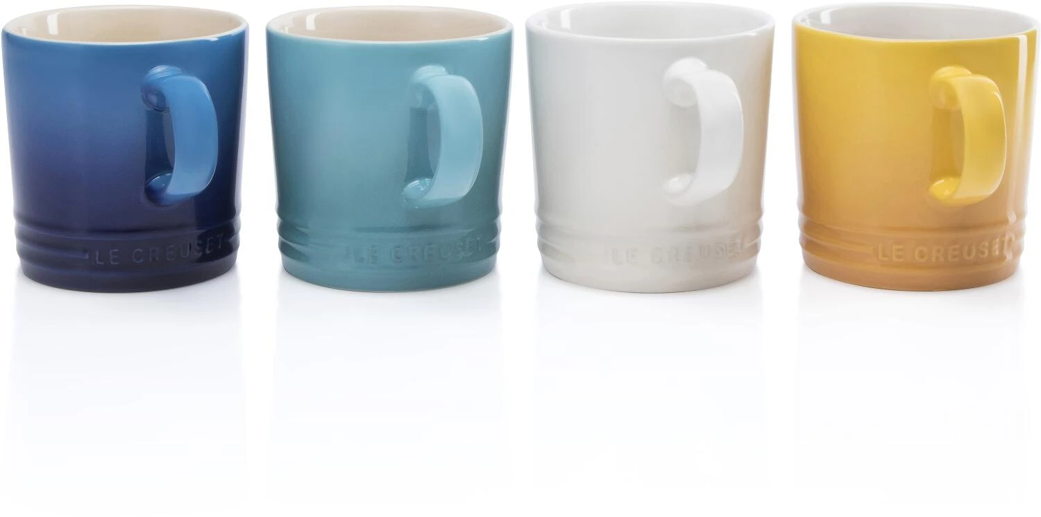 Le Creuset Becher 4er-Set 350 Ml, Riviera 1 Le Creuset Becher 4er-Set 350 Ml, Riviera