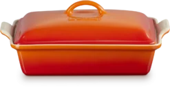 Le Creuset Auflaufform Tradition Mit Deckel, Rechteckig In Ofenrot