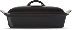 Le Creuset Auflaufform Tradition Mit Deckel, Rechteckig In Schwarz