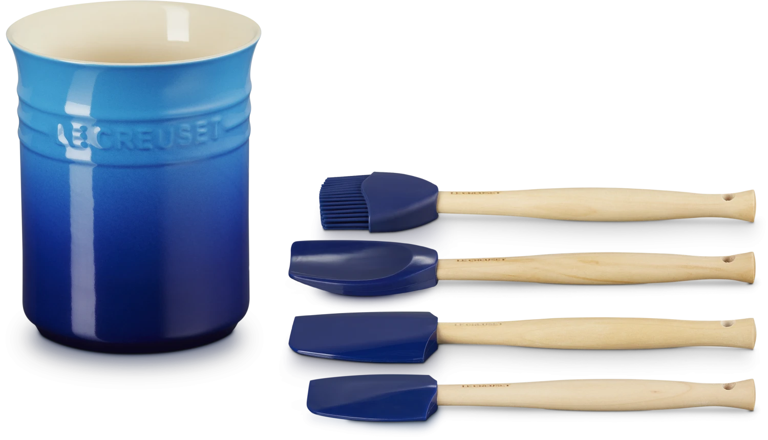 Le Creuset Kochkellen Craft, 5er-Set In Azure 3 Le Creuset Kochkellen Craft, 5er-Set In Azure – Bild 3