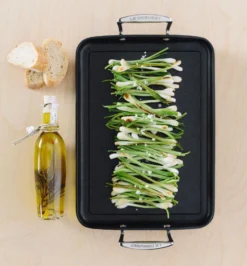 Le Creuset Aluminium-Antihaft-Grillplatte -Le Creuset-Shop 96700434000000 Aluminium Grillplatte 34x25cm 4 l