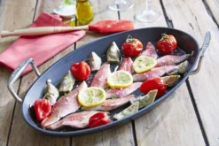 Le Creuset Aluminium-Antihaft-Pfanne Oval, 40 Cm -Le Creuset-Shop 96700601000000 Aluminium Ovale Pfanne 40x25x5cm 2 l