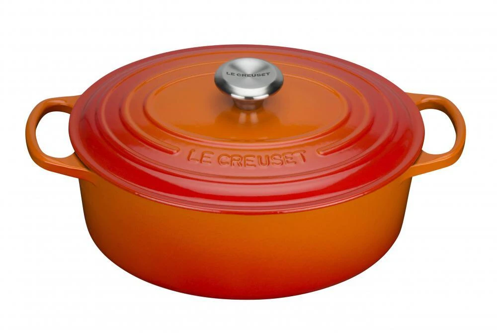 Le Creuset Bräter Signature Oval In Ofenrot 1 Le Creuset Bräter Signature Oval In Ofenrot