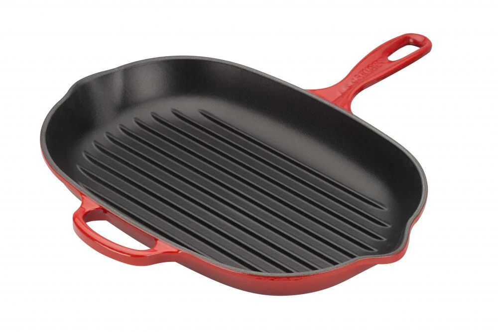 Le Creuset Grillpfanne Signature Oval In Kirschrot 1 Le Creuset Grillpfanne Signature Oval In Kirschrot