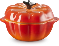 Le Creuset Kürbisförmchen Mit Deckel In Ofenrot