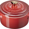 Le Creuset Mini Cocotte Mit Herzknopf In Kirschrot