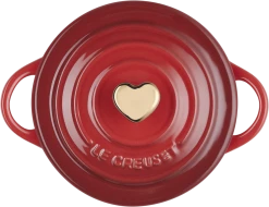Le Creuset Mini Cocotte Mit Herzknopf In Kirschrot -Le Creuset-Shop LC 20201006 ZS PS NS 81901100600303 004