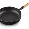Le Creuset Sautépfanne Signature Aus Gusseisen Mit Holzgriff In Schwarz