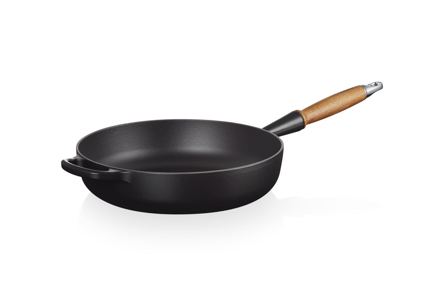 Le Creuset Sautépfanne Signature Aus Gusseisen Mit Holzgriff In Schwarz 2 Le Creuset Sautépfanne Signature Aus Gusseisen Mit Holzgriff In Schwarz – Bild 2
