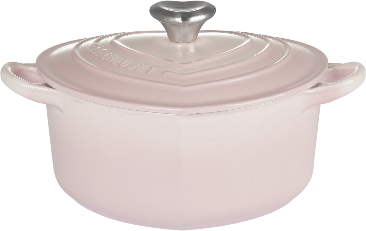 Le Creuset Herzbräter Aus Gusseisen Mit Herzgriff In Shell Pink 5 Le Creuset Herzbräter Aus Gusseisen Mit Herzgriff In Shell Pink – Bild 5