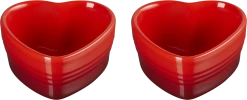 Le Creuset Herz-Förmchen 2er Set In Kirschrot