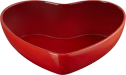 Le Creuset Servierschale In Herzform In Kirschrot