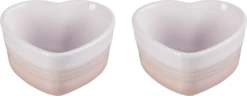 Le Creuset Herz-Förmchen 2er Set In Shell Pink