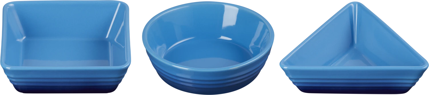 Le Creuset Tapasschälchen 3er Set In Azure 1 Le Creuset Tapasschälchen 3er Set In Azure
