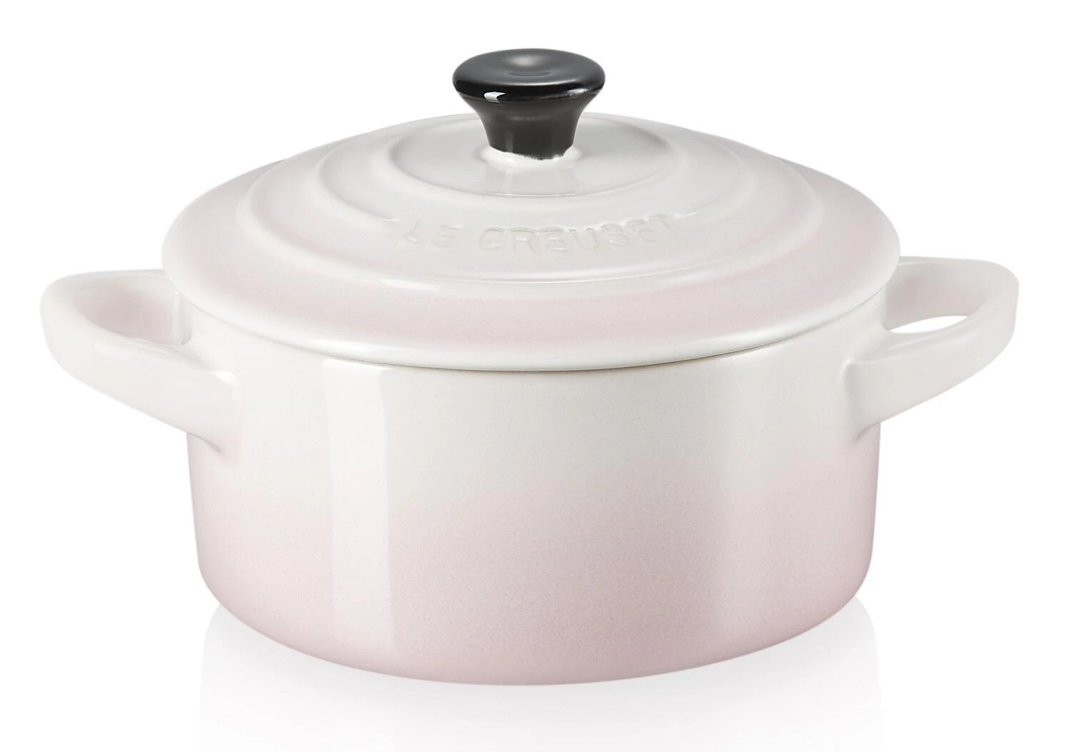 Le Creuset Mini Cocotte In Shell Pink 1 Le Creuset Mini Cocotte In Shell Pink