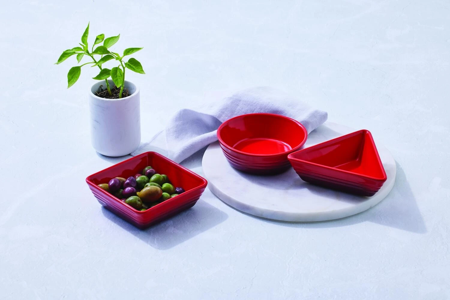 Le Creuset Tapasschälchen 3er Set In Kirschrot 3 Le Creuset Tapasschälchen 3er Set In Kirschrot – Bild 3