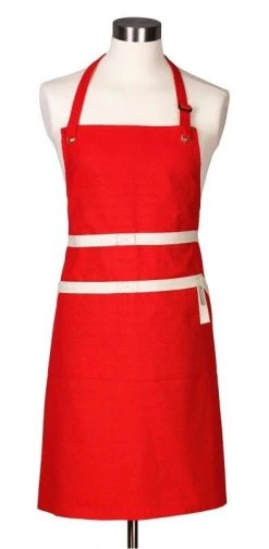 Le Creuset Küchenschürze Kirschrot