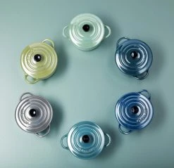 Le Creuset Mini Cocotte In Karibik Metallic -Le Creuset-Shop Metallics LS03 1