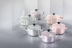 Le Creuset Mini Cocotte In Chiffon Pink Metallic -Le Creuset-Shop Metallics LS08 1