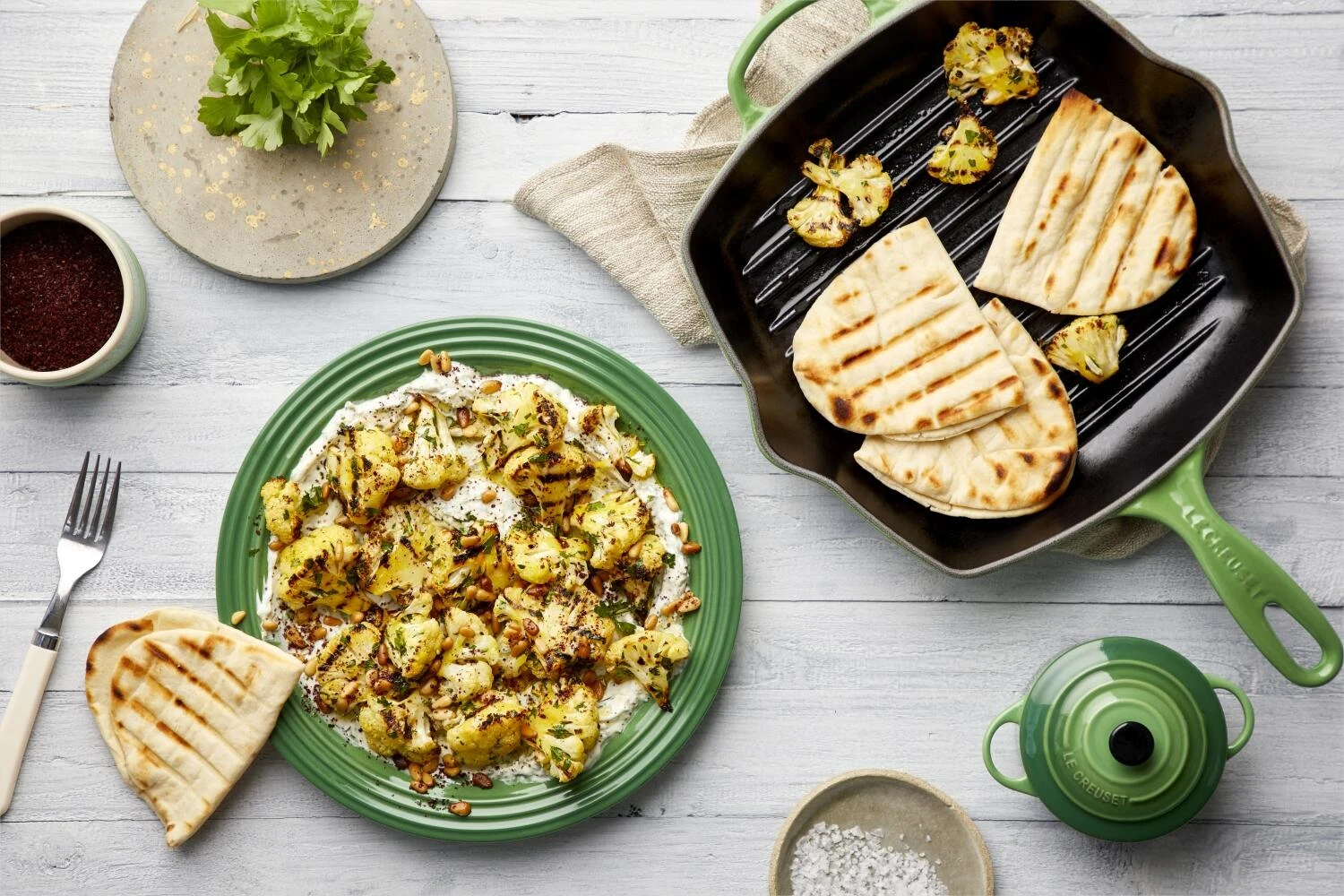 Le Creuset Grillpfanne SIGNATURE Quadratisch In Bamboo Green – Bild 2