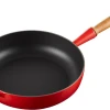 Le Creuset Sautépfanne Signature Aus Gusseisen Mit Holzgriff In Kirschrot